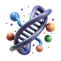 serene creative Dna Double Helix Structure Cutout White Background genuine png