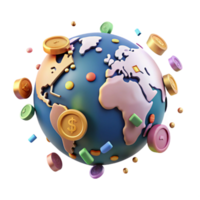 dramatic rustic World Map with Country Borders Highlighted Transparent high resolution png
