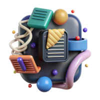 magnificent rustic Human Genome Data Storage Icon Isolated detailed png