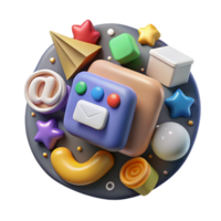 extraordinary abstract Social Media Political Discourse Icon Isolated authentic png
