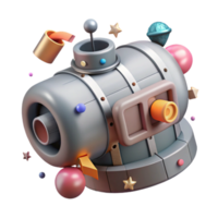 beautiful contemporary Astronaut Tools Floating Isolated genuine png