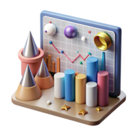 stunning modern Data Chart with Spikes and Dips Transparent Background detailed png