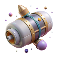 magnificent traditional Space Station Module Cylindrical Gray Transparent Background high quality png