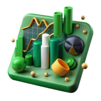 serene traditional Stock Market Data Graph with Red Down Arrow Isolated exclusive png