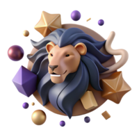 magnificent creative Abstract Courage Symbol Lion Design Transparent Background original png