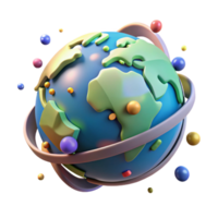 impressive modern World Globe Rotating Animation Isolated high resolution png