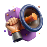 wonderful creative Speaker with Raised Fist Cutout with Backlighting high resolution png