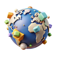 extraordinary abstract World Map with Country Borders Highlighted Transparent detailed png