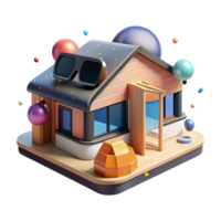 impressive vintage Virtual Reality Architectural Visualization Building Design Cutout high resolution png