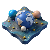 stunning abstract Ocean Salinity Map Global View Isolated with Concentration Levels high quality png