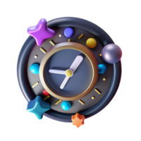 stunning abstract Social Media Clock Icon Representing Time Management Transparent Background authentic png