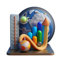magnificent creative Global Temperature Rise Graph Transparent Background detailed png