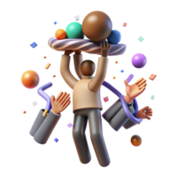 beautiful modern Helping Hands Lifting Person Up Transparent Background high resolution png