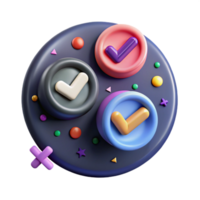 serene artistic Yes and No Buttons Choice Transparent Background professional png