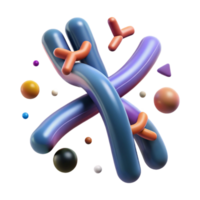 beautiful rustic Human Chromosome Structure Diagram Illustration Transparent high resolution png