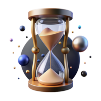 magnificent creative Hourglass Representing Time Constraint Sand Transparent Background high quality png