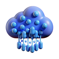 elegant classic Binary Code Raining Down with Blue Glow Isolated Element genuine png