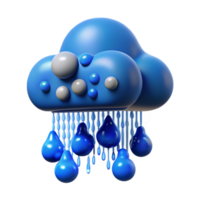 impressionante criativo binário código chovendo baixa com azul brilho isolado elemento exclusivo png