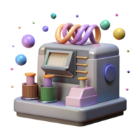 dramatic abstract Dna Sequencing Machine Front View Isolated high resolution png