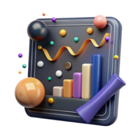 magnificent creative Data Chart with Downward Trend Transparent Background png