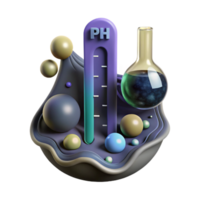 magnificent abstract Ocean Acidification Ph Scale Isolated with Chemical Formula png