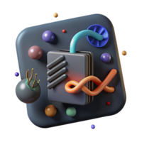 impressive artistic Genome Editing Tools Icon Isolated Simple detailed png