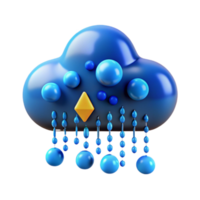 elegant modern Binary Code Raining Down with Blue Glow Isolated Element high resolution png