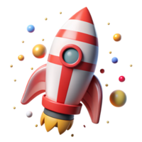 magnificent creative Rocket Fins Red and White Striped Isolated high resolution png