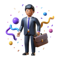 wonderful traditional Businessman Silhouette with Briefcase Isolated Cutout high quality png