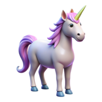 serene industrial Unicorn, horse with single horn, with Transparent Background elite png