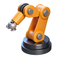 standout urban Robot arm with gripper with Transparent Background precision png