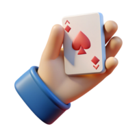 unforgettable organic Hyper-specific professional render of a single human hand holding a playing card Isolated cutout with Transparent Background impeccable png