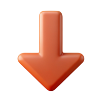 energetic magnificent Arrow down icon. Straight downward arrow. Single-weight stroke with Scalable Design. flawless png