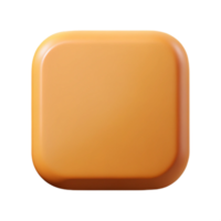 dramatic coveted Geometric square with rounded corners. Flat color, with Scalable Design. png