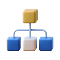 joyful dramatic Flowchart with three boxes connected by arrows. Clean lines, minimal design, with Scalable Design. sharp png