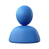 energetic splendid User icon. Simple head and shoulders silhouette. Single-weight stroke with Scalable Design. high quality png