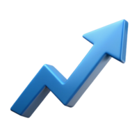 calm majestic Upward trending arrow composed of geometric shapes. Minimal, crisp edges with Scalable Design. impeccable png