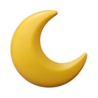 harmonioso impressionante mínimo esboço do uma crescente lua. limpar \ limpo linhas, plano cor, com escalável Projeto. autêntico png