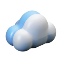 exceptional urban Scalable isometric cloud with single-weight stroke and a white color with Scalable Design. detailed png