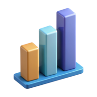 extraordinary melancholic urban Bar graph with three bars, different heights. Crisp edges, single-weight stroke, minimal with Scalable Design. refined png
