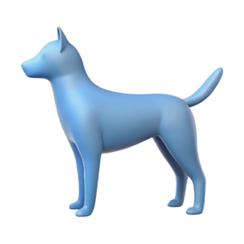 requintado intenso impressionista mínimo monoline cachorro silhueta. limpar \ limpo linhas, plano cor, com escalável Projeto. Prêmio png