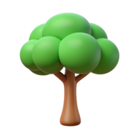 bold alluring Tree with circular canopy and straight trunk. Simple, flat color, with Scalable Design. museum quality png