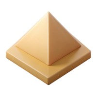alluring rustic Minimal isometric pyramid with crisp edges and a beige surface with Scalable Design. 8K png