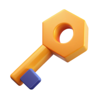 inspired gothic Geometric key icon. Crisp edges, minimal, flat color with Scalable Design. luxury png
