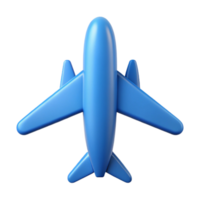gorgeous quintessential Clean lines airplane icon with minimal design, flat blue color, crisp edges with Scalable Design. png