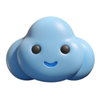 joyful majestic Cloud-shaped character with two simple, dot eyes. Clean lines, flat color, crisp edges with Scalable Design. artisan png