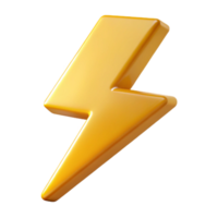 exemplary traditional Flat color monoline lightning bolt. Clean lines, crisp edges, with Scalable Design. 8K png