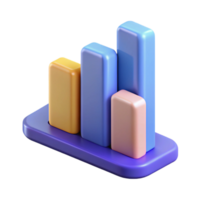 exquisite artistic Stylized bar graph with rounded corners. Single-weight stroke, minimal with Scalable Design. luxury png