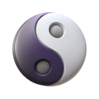 dreamy mesmerizing Symmetrical Yin Yang symbol with sharp edges. Minimal, flat color with Scalable Design. crisp png