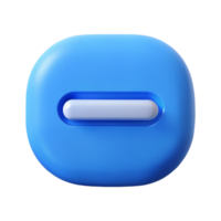 striking harmonious victorian Minus sign character with a horizontal line. Minimal, flat blue color with Scalable Design. precision png
